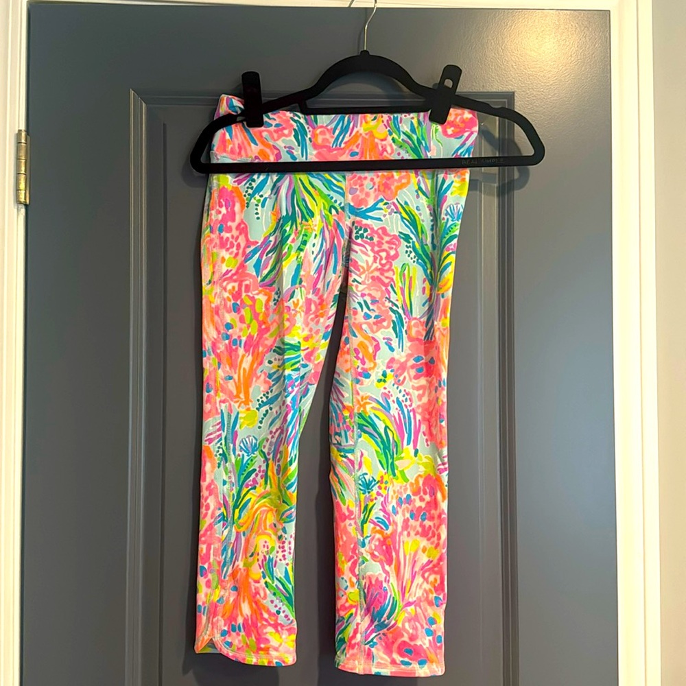 Lilly Pulitzer Luxletic Cropped Leggings, Size Small, Patterned